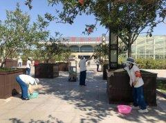卫生保洁大擦洗，经发保洁扮靓西安“门面担当”