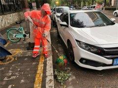 雨后加大清扫保洁力度，坚持精细化作业常态化
